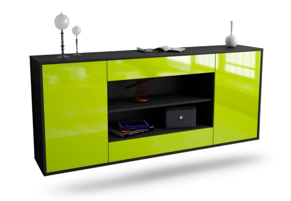 Sideboard Olathe, Grün, hängend (180x79x35cm)
