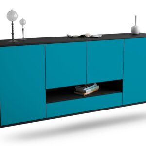 Sideboard Abilene, Türkis, hängend (180x79x35cm)
