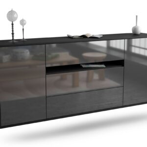 Sideboard McKinney, Grau, hängend (180x79x35cm)