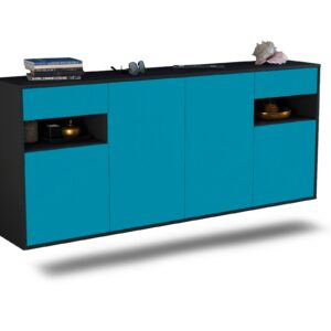 Sideboard Killeen, Türkis, hängend (180x79x35cm)