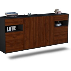 Sideboard Thornton, Walnuss, hängend (180x79x35cm)