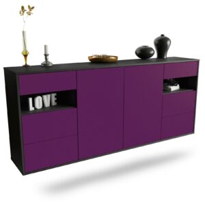 Sideboard Thornton, Lila, hängend (180x79x35cm)