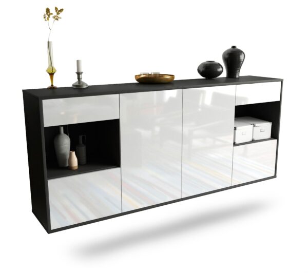 Sideboard Charleston, Weiß, hängend (180x79x35cm)