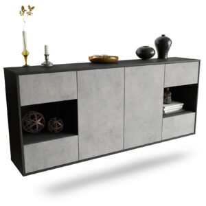 Sideboard Santa Clara, Beton, hängend (180x79x35cm)