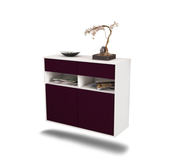 Sideboard North Las Vegas, Lila, hängend (92x79x35cm)