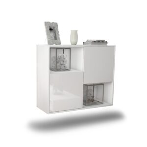 Sideboard Modesto, Weiß, hängend (92x79x35cm)