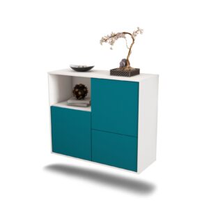 Sideboard Boise, Türkis, hängend (92x79x35cm)