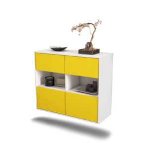Sideboard Richmond, Gelb, hängend (92x79x35cm)
