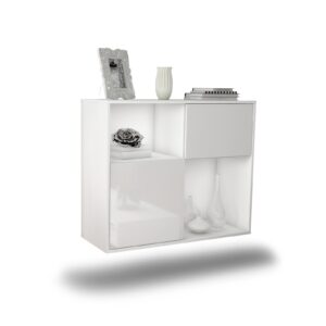 Sideboard Shreveport, Weiß, hängend (92x79x35cm)