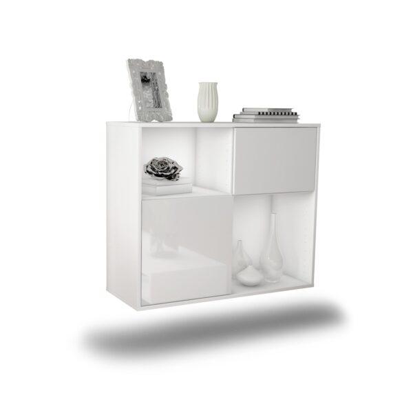 Sideboard Shreveport, Weiß, hängend (92x79x35cm)