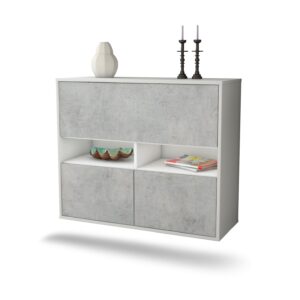 Sideboard San Bernardino, Beton, hängend (92x79x35cm)
