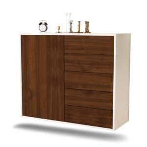Sideboard Yonkers, Walnuss, hängend (92x79x35cm)