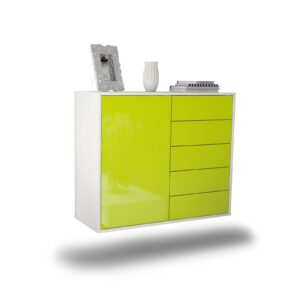 Sideboard Yonkers, Grün, hängend (92x79x35cm)