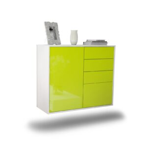 Sideboard Tacoma, Grün, hängend (92x79x35cm)