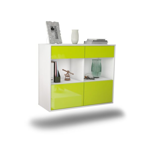 Sideboard Mobile, Grün, hängend (92x79x35cm)