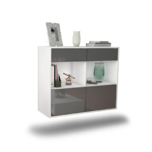 Sideboard Mobile, Grau, hängend (92x79x35cm)