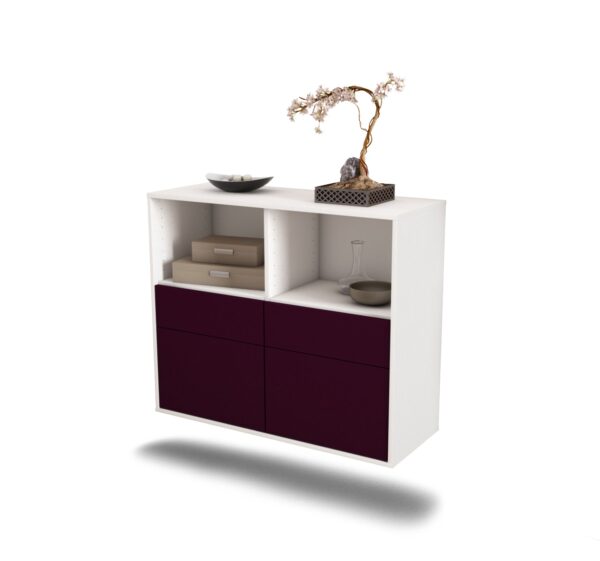 Sideboard Moreno Valley, Lila, hängend (92x79x35cm)