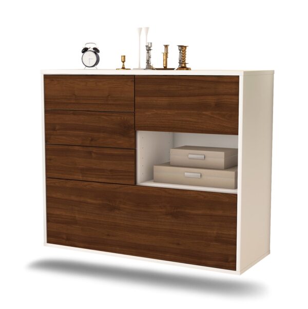 Sideboard Knoxville, Walnuss, hängend (92x79x35cm)