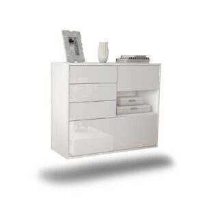 Sideboard Knoxville, Weiß, hängend (92x79x35cm)