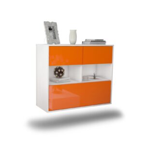 Sideboard Newport News, Orange, hängend (92x79x35cm)