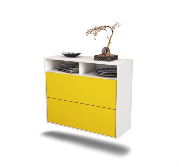Sideboard Spring Valley, Gelb, hängend (92x79x35cm)