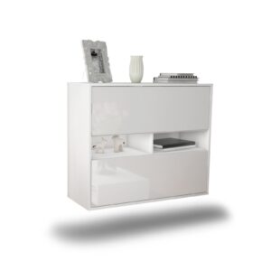 Sideboard Jackson, Weiß, hängend (92x79x35cm)