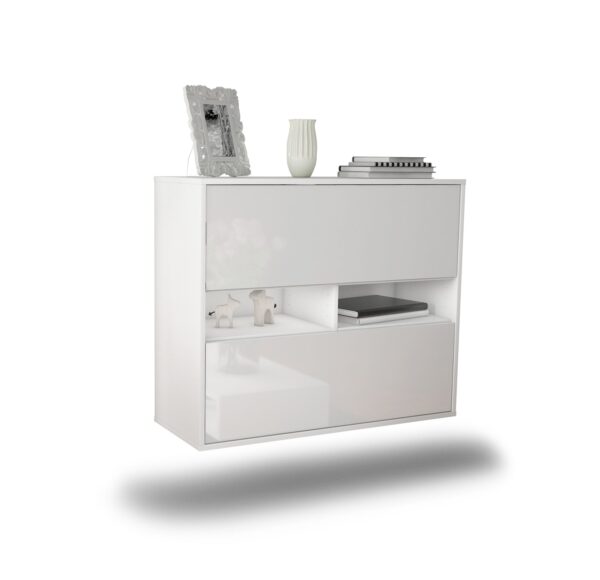 Sideboard Jackson, Weiß, hängend (92x79x35cm)