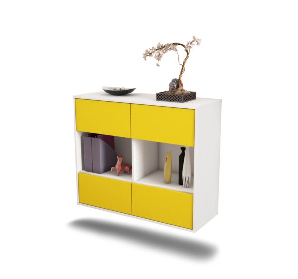 Sideboard Providence, Gelb, hängend (92x79x35cm)