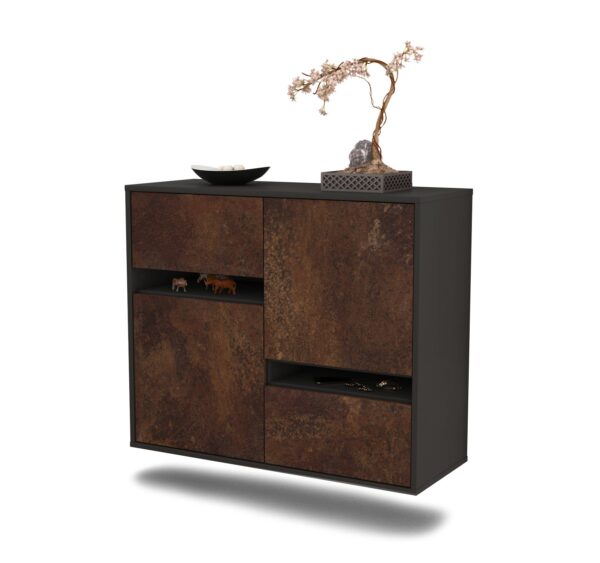 Sideboard Irvine, Rost, hängend (92x79x35cm)
