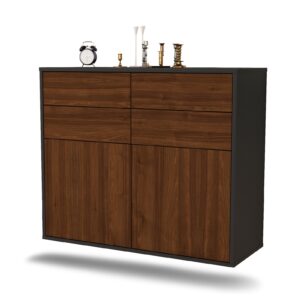 Sideboard Grand Rapids, Walnuss, hängend (92x79x35cm)