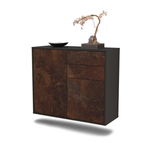 Sideboard Huntington Beach, Rost, hängend (92x79x35cm)
