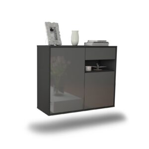 Sideboard Augusta, Grau, hängend (92x79x35cm)