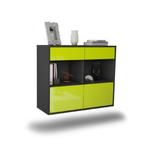 Sideboard Mobile, Grün, hängend (92x79x35cm)