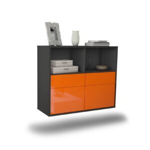 Sideboard Moreno Valley, Orange, hängend (92x79x35cm)