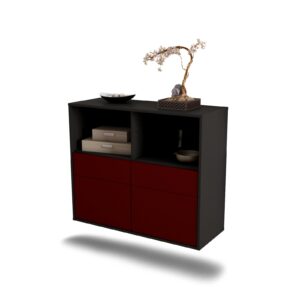 Sideboard Moreno Valley, Bordeaux, hängend (92x79x35cm)