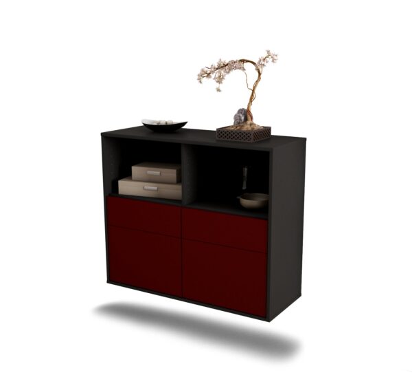 Sideboard Moreno Valley, Bordeaux, hängend (92x79x35cm)