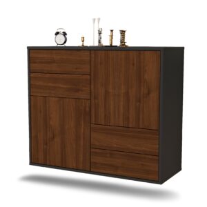 Sideboard Little Rock, Walnuss, hängend (92x79x35cm)