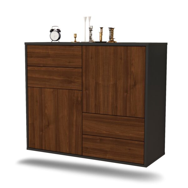 Sideboard Little Rock, Walnuss, hängend (92x79x35cm)