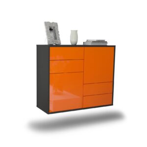 Sideboard Little Rock, Orange, hängend (92x79x35cm)