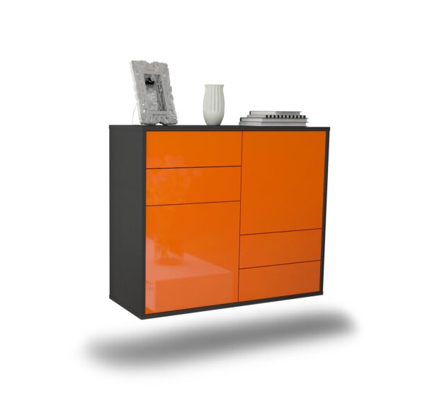 Sideboard Little Rock, Orange, hängend (92x79x35cm)