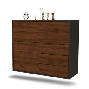 Sideboard Amarillo, Walnuss, hängend (92x79x35cm)