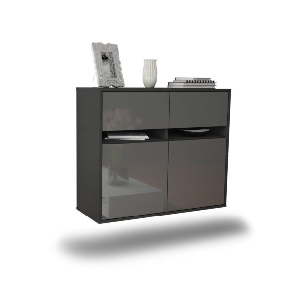 Sideboard Fort Lauderdale, Grau, hängend (92x79x35cm)
