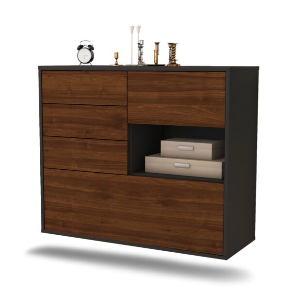 Sideboard Knoxville, Walnuss, hängend (92x79x35cm)
