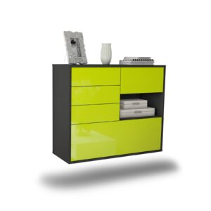 Sideboard Knoxville, Grün, hängend (92x79x35cm)