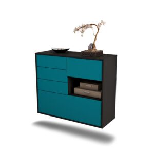 Sideboard Knoxville, Türkis, hängend (92x79x35cm)