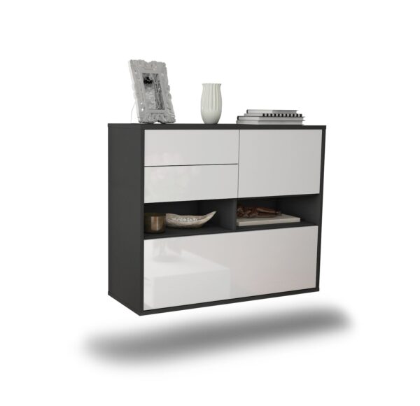 Sideboard Salt Lake City, Weiß, hängend (92x79x35cm)
