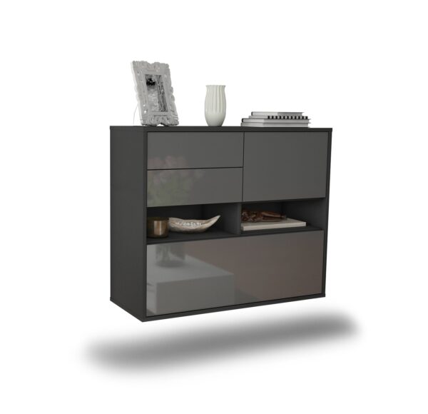 Sideboard Salt Lake City, Grau, hängend (92x79x35cm)