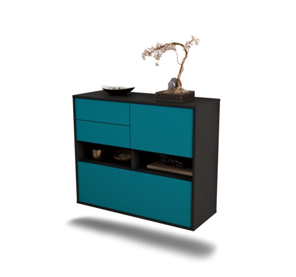 Sideboard Salt Lake City, Türkis, hängend (92x79x35cm)
