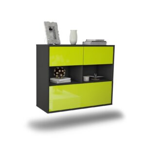 Sideboard Newport News, Grün, hängend (92x79x35cm)