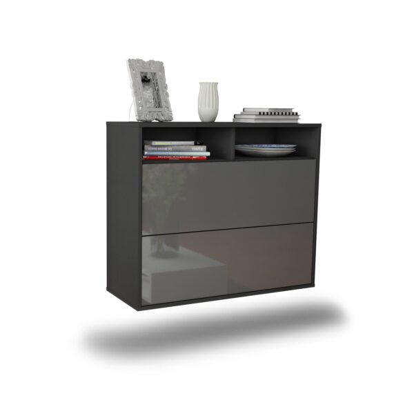 Sideboard Spring Valley, Grau, hängend (92x79x35cm)